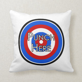 "Punch Here" Pillow