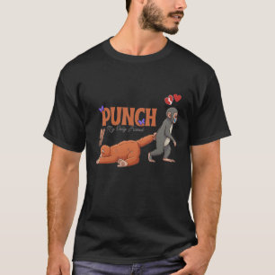 ‏Punch‑kun & Plush Monkey – Kawaii for Kids T-Shirt
