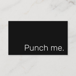 Punch Me Simple Dark Loyalty Coffee Reward Card