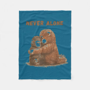 Punch monkey animal meme fleece blanket
