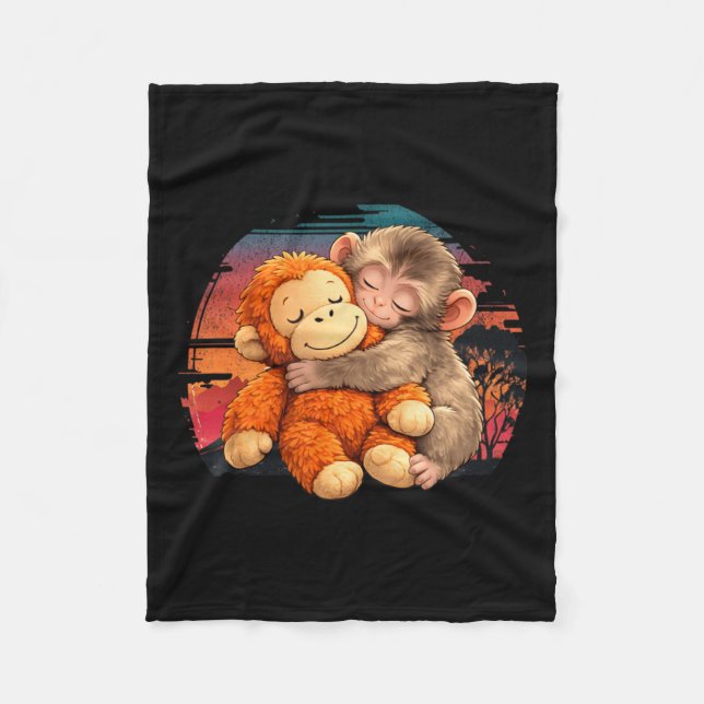 Punch Monkey Baby Fun For Everyone Fleece Blanket (Front)