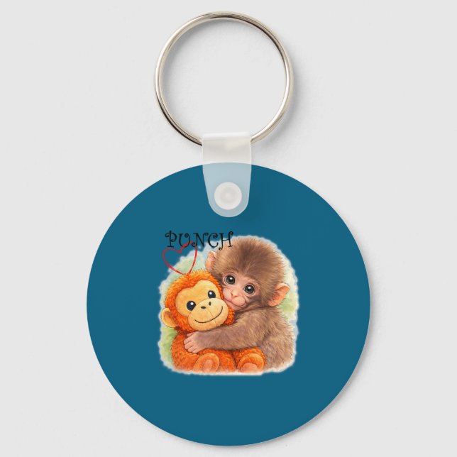 Punch monkey  keychain (Front)
