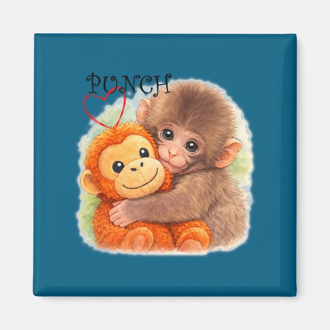 Punch monkey  magnet (Front)