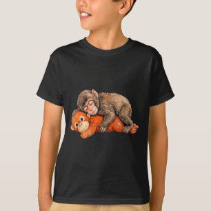Punch monkey plush cute baby monkey with plushie T-Shirt