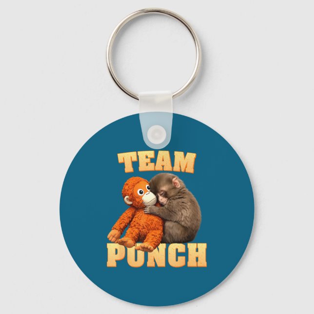 Punch monkey team punch  keychain (Front)