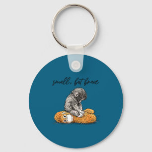 Punch team baby monkey punch monkey meme keychain