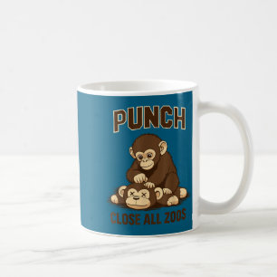 Punch the baby monkey japan funny meme  coffee mug