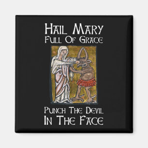Punch the Devil in the Face! Magnet