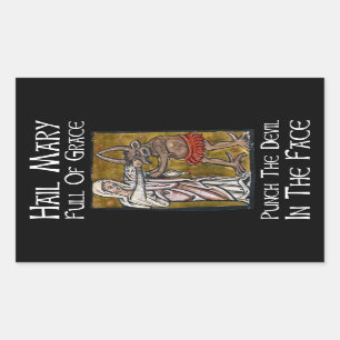 Punch the Devil in the Face! Sticker