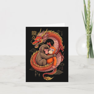 Punch the monkey cuddling stuffed animal meme card