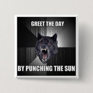 Punch The Sun 2 Inch Square Button