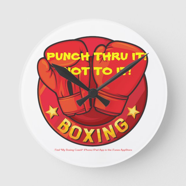 Punch Thru It!  Not To It! Clock (Front)