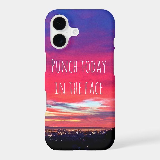 Punch Today in Face Pink California Sunset Coastal (Back)