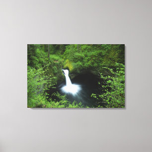 Punchbowl Falls on Eagle Creek, Columbia River Canvas Print
