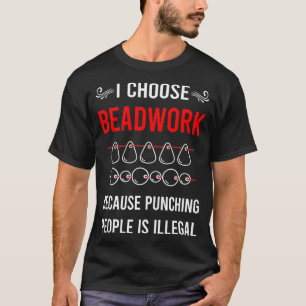 Punching Beadwork Beading Beads T-Shirt