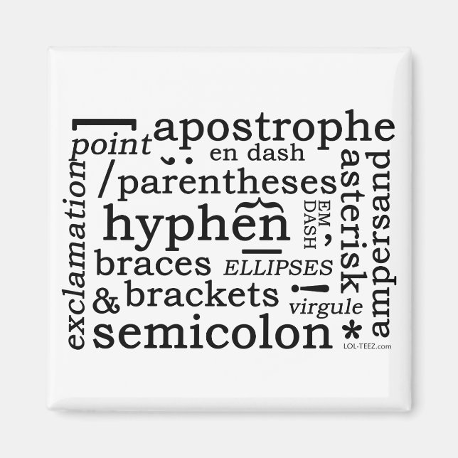 Punctuation Magnet (Front)