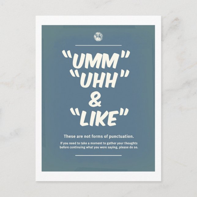 Punctuation Postcard (Front)