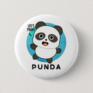 Punda Funny Animal Panda Pun  2 Inch Round Button