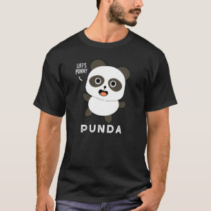 Punda Funny Animal Panda Pun Dark BG T-Shirt