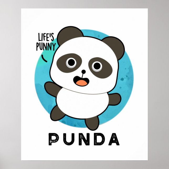 Punda Funny Animal Panda Pun  Poster (Front)