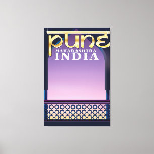 Pune, Maharashtra India vacation poster Canvas Print