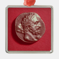 Punic coin bearing the head of Hamilcar Barca