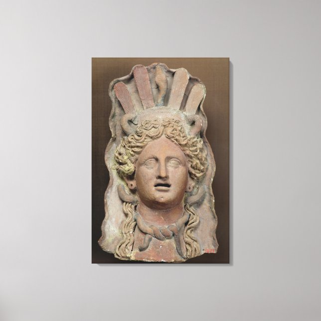 Punic mask representing Demeter Canvas Print (Front)