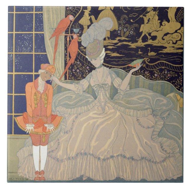 Punishing the Page (colour litho) Tile (Front)