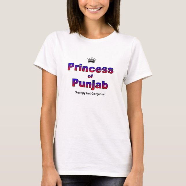 Punjab Princess is Gorgeous T-Shirt (Front)