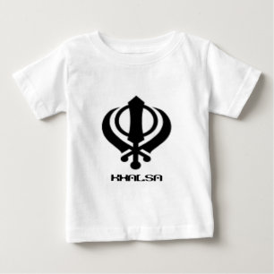 Punjabi Khanda Sikh Khalsa Design Merchandise Baby T-Shirt