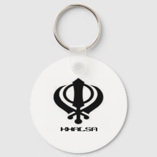 Punjabi Khanda Sikh Khalsa Design Merchandise Keychain