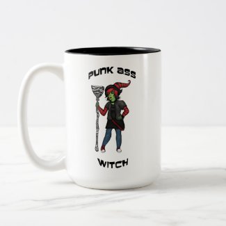Punk Ass Witch Two Toned Large Mug