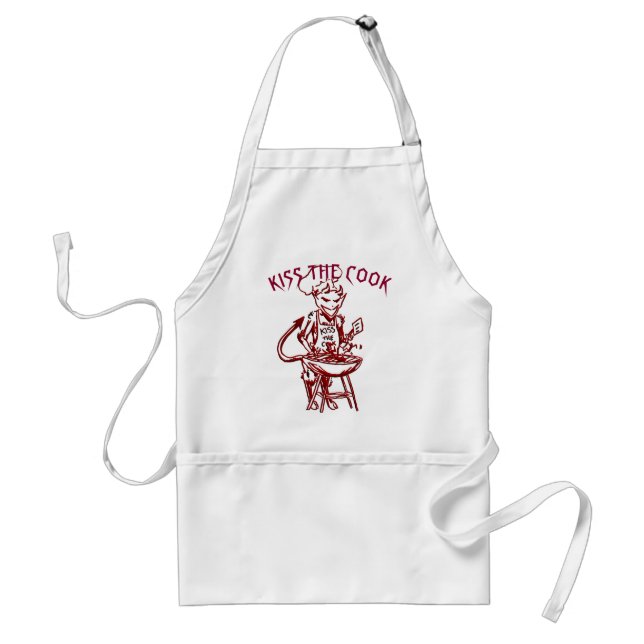 Punk BBQ Devil Kiss the Cook Standard Apron (Front)