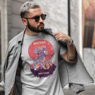 Punk Boy Sci Fi Cyber Urban   T-Shirt