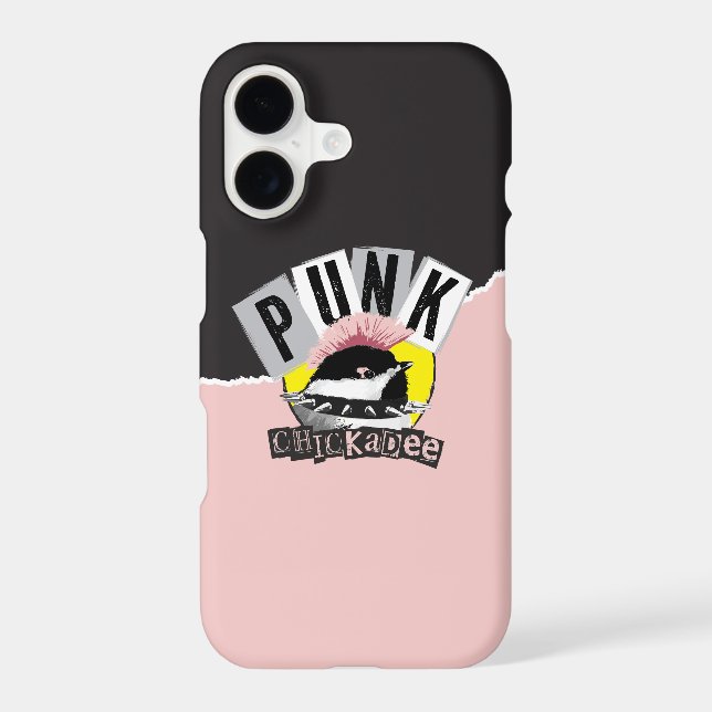 Punk Chickadee Case-Mate iPhone Case (Verso)