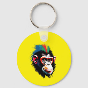 Punk Chimp Keychain
