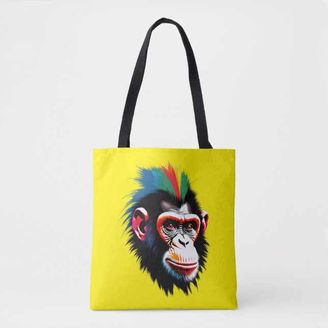 Punk Chimp Tote Bag (Front)