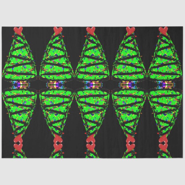 Punk Christmas tree  Tissue Paper (Front)