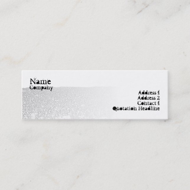 Punk Crowd - Skinny Mini Business Card (Front)