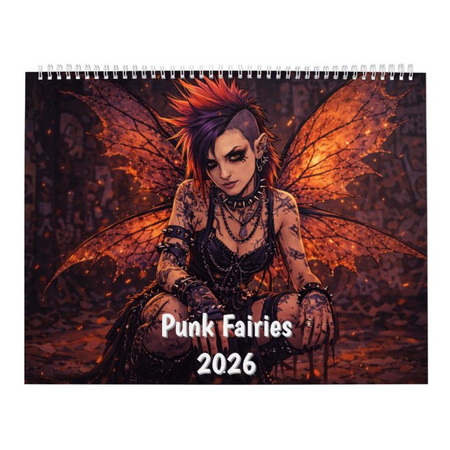 Punk Fairies Wall Calendar (Cover)