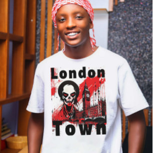 Punk Gift London England Zombie Rot Horror T-Shirt
