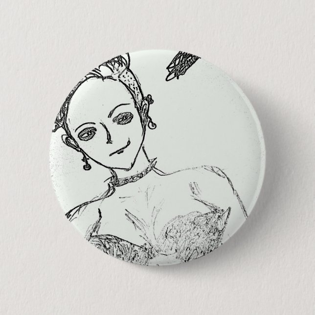 punk girl is sophie??? 2 inch round button (Front)