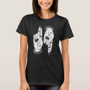 Punk Goth Girl Devil Hands  As Above So Below Witc T-Shirt