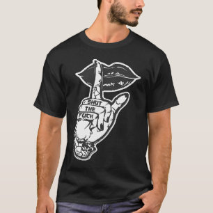 Punk Gothic Lips with Tattoo Saying T-Shirt