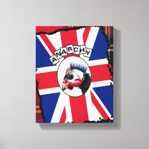 Punk guineafowl canvas print