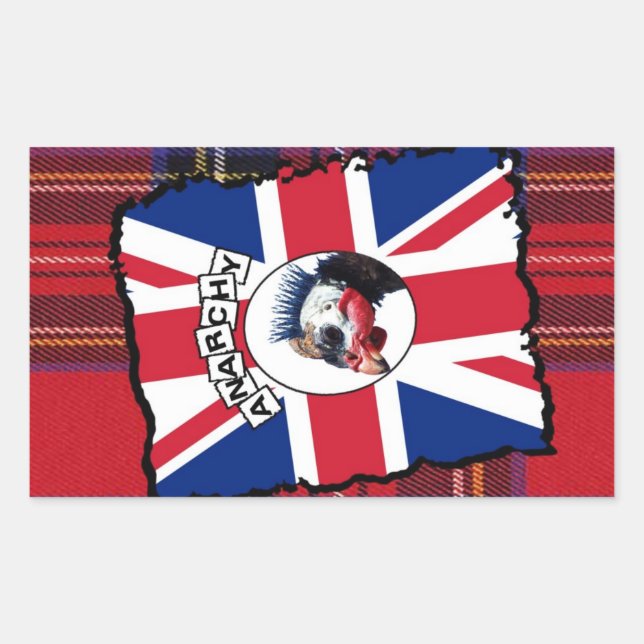 Punk guineafowl sticker (Front)