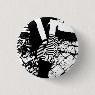 punk hearted 1 inch round button