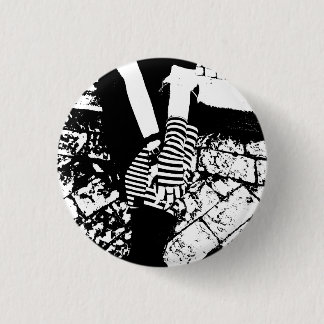 punk hearted 1 inch round button