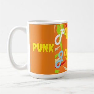 Punk Junk rebel design just say no ! colour orange Coffee Mug
