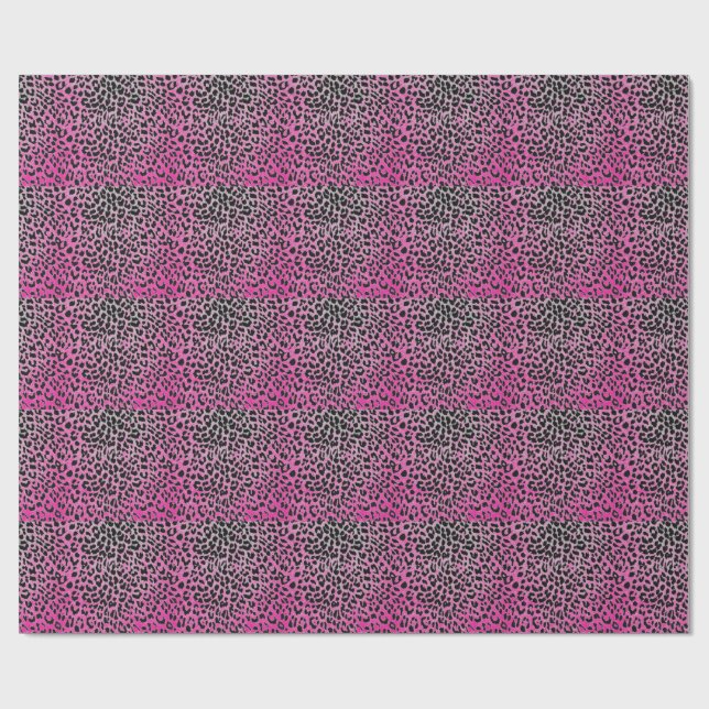 Punk Leopard Print Wrapping Paper (Flat)